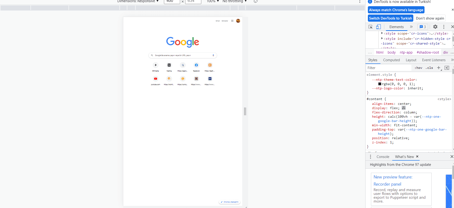Öğeyi Denetle Nasıl Yapılır?, Chrome'da öğeyi denetle Nasıl Yapılır