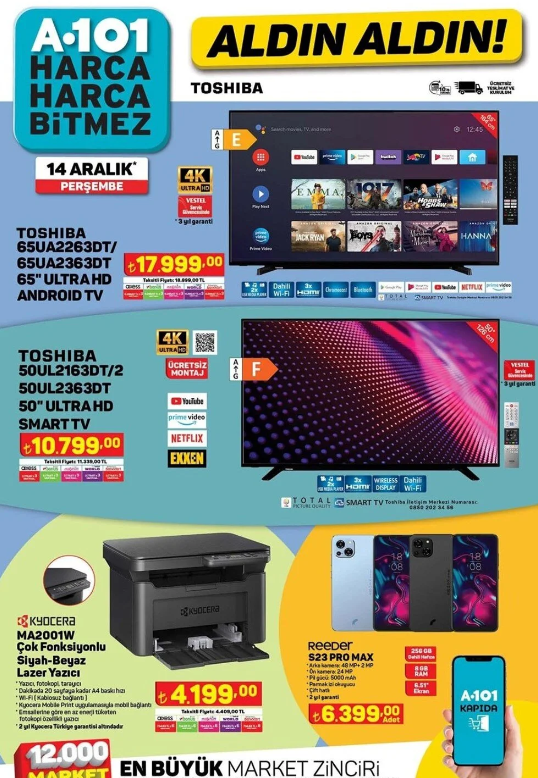 14 Aralık A101 Katalogunda Neler Var? En Çarpıcı İndirimler ve Fırsat Ürünleri