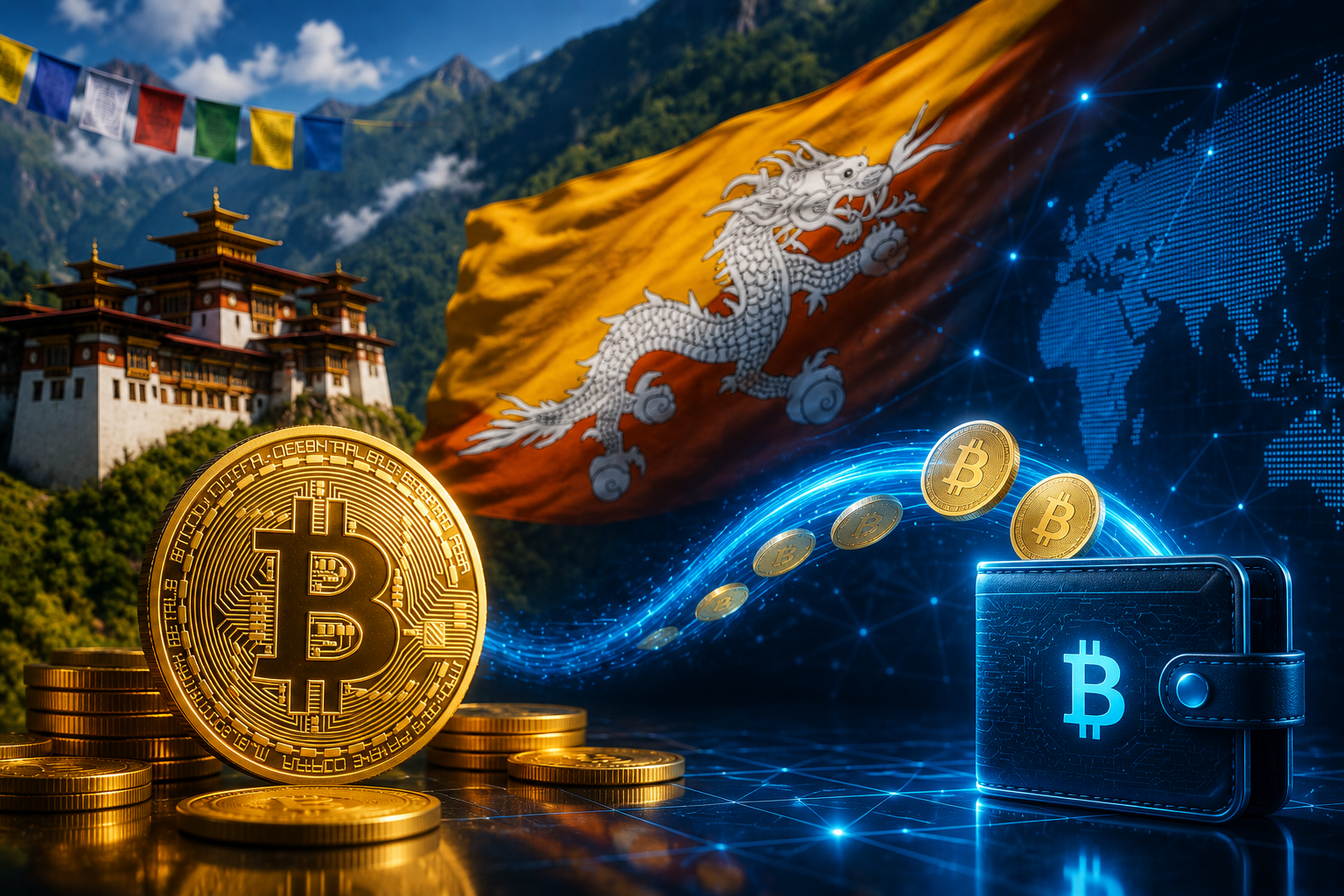 Bhutan’dan Yeni Bitcoin Transferi: 8,1 Milyon Dolarlık 100 BTC Hareket Ettirildi