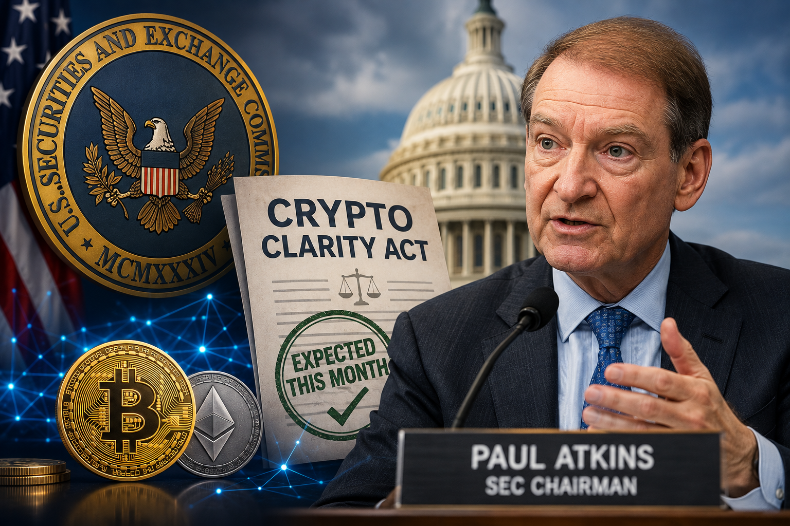 SEC Başkanı Paul Atkins'ten Kritik Clarity Act Mesajı: Bu Ay Geçmesini Bekliyor