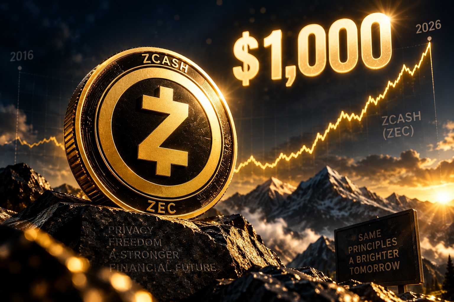 Zcash 10 Yıl Sonra 1.000 Doları Aştı: ZEC'te Büyük Ralli