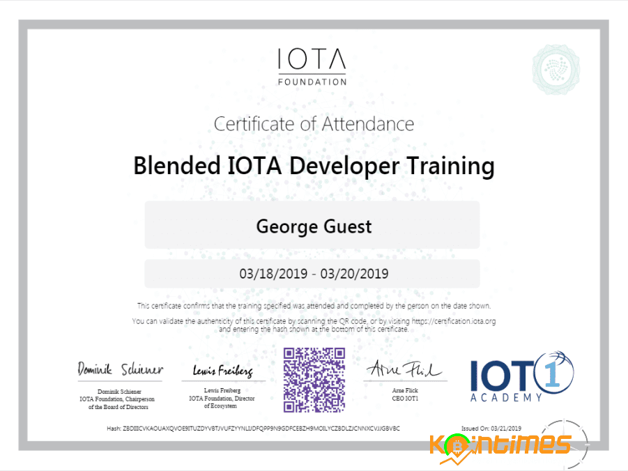 IOTA , IOTA Akademisini Başlattı